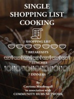 Single Shopping List Cooking