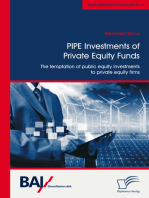 PIPE Investments of Private Equity Funds: The temptation of public equity investments to private equity firms