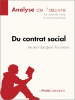 Du contrat social de Jean-Jacques Rousseau (Analyse de l'oeuvre): Analyse complète et résumé détaillé de l'oeuvre