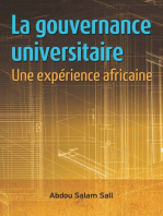 La gouvernance universitaire: une exp�rience africaine