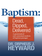 Baptism: Dead, Dipped, Delivered