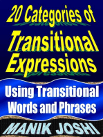 20 Categories of Transitional Expressions: Using Transitional Words and Phrases: English Daily Use, #39