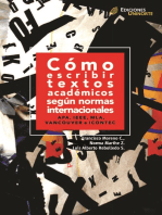 Cómo escribir textos académicos según normas internacionales: APA, IEEE, MLA, VANCOUVER e ICONTEC