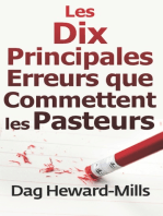 Les dix principales erreurs que commettent les pasteurs