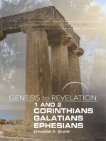 Genesis to Revelation: 1-2 Corinthians, Galatians, Ephesians Participant Book: A Comprehensive Verse-by-Verse Exploration of the Bible