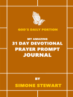 God's Daily Portion: My Amazing 31 Day Devotional Prayer Prompt Journal