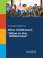 A Study Guide for Alice Childress's "Wine in the Wilderness"