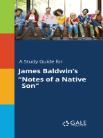 A Study Guide for James Baldwin's "Notes of a Native Son"