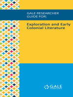 Gale Researcher Guide for: Exploration and Early Colonial Literature