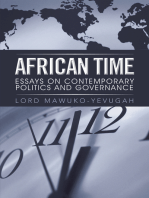 African Time: Essays on Contemporary Politics and Governance