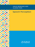 Gale Researcher Guide for: Speech Perception