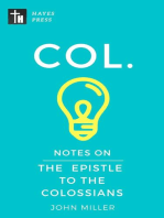 Notes on the Epistle to the Colossians: New Testament Bible Commentary Series