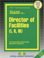 Director of Facilities I, II, III: Passbooks Study Guide