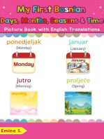 My First Bosnian Days, Months, Seasons & Time Picture Book with English Translations: Teach & Learn Basic Bosnian words for Children, #19