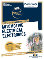 AUTOMOTIVE ELECTRICAL/ELECTRONICS: Passbooks Study Guide