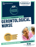 GERONTOLOGICAL NURSE: Passbooks Study Guide