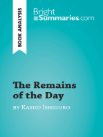 The Remains of the Day by Kazuo Ishiguro (Book Analysis): Detailed Summary, Analysis and Reading Guide