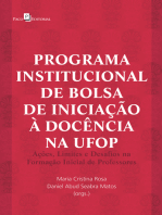 Programa institucional de bolsa de iniciação à docência na UFOP: Ações, limites e desafios na formação inicial de professores