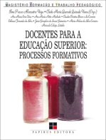 Docentes para a educação superior: Processos formativos