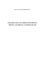 L'Église face aux défis pastoraux pour la famille à Madaddgascar