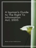 A Layman’s Guide to The Right to Information Act, 2005