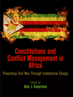 Constitutions and Conflict Management in Africa: Preventing Civil War Through Institutional Design