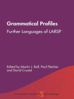 Grammatical Profiles: Further Languages of LARSP