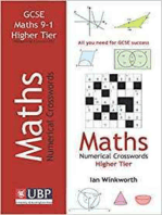 GCSE Mathematics Numerical Crosswords Higher Tier Written for the GCSE 9-1 Course