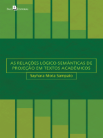 AS RELAÇÕES LÓGICO-SEMÂNTICAS DE PROJEÇÃO EM TEXTOS ACADÊMICOS