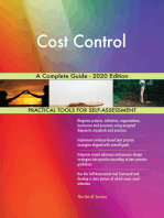 Cost Control A Complete Guide - 2020 Edition