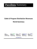 Cable & Program Distribution Revenues World Summary: Market Values & Financials by Country