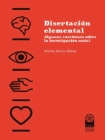 Disertación elemental: algunas cuestiones sobre la investigación social