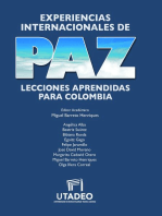 Experiencias internacionales de paz: Lecciones aprendidas para Colombia