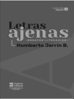 Letras ajenas: Ensayos literarios