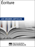 Écriture: Les Grands Articles d'Universalis