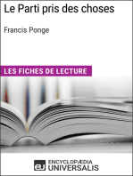 Le Parti pris des choses de Francis Ponge: Les Fiches de lecture d'Universalis