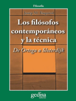 Los filósofos contemporáneos y la técnica: De Ortega a Sloterdijk