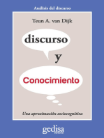 Discurso y conocimiento: Una aproximación sociocognitiva