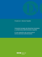 Convenio europeo de derechos humanos y contencioso administrativo español