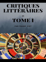 Critiques littéraires - Tome 1: 2ème édition