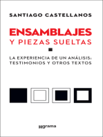 Ensamblajes y piezas sueltas: La experiencia de un análisis: testimonios y otros textos