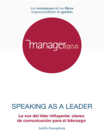 Resumen de Speaking as a Leader de Judith Humphrey