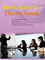 How to Deliver an Effective Speech: Speak and speak before a mirror