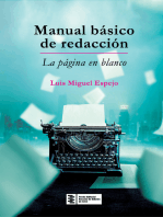 Manual básico de redacción: La página en blanco