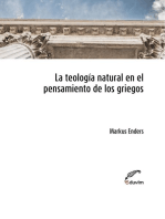 La teología natural en el pensamiento de los griegos