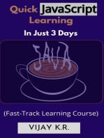 Quick JavaScript Learning In Just 3 Days: Fast-Track Learning Course