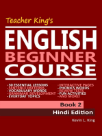 Teacher King’s English Beginner Course Book 2: Hindi Edition