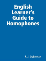 English Learner's Guide to Homophones