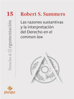 Las razones sustantivas y la interpretación del Derecho en el common law