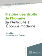 Histoire des droits de l'homme de l'antiquité à l'époque moderne